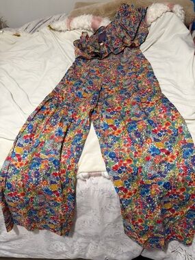 NWT J Crew Liberty of London Floral Wide-Leg Jumpsuit Women’s 6
